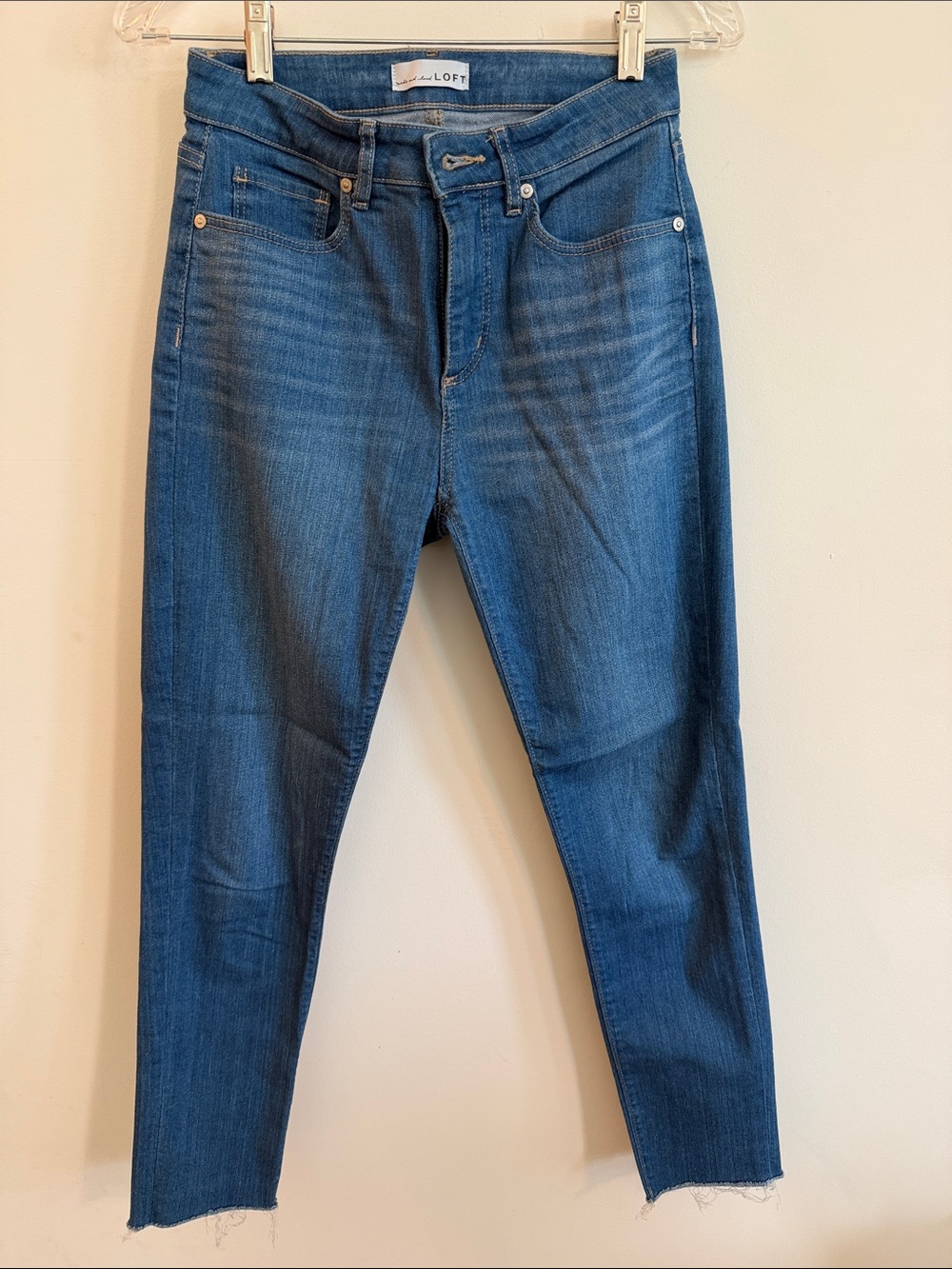 LOFT Medium Blue Skinny Jeans